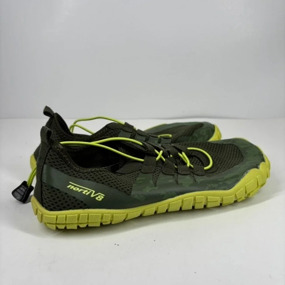 NORTIV 8 Big Kids Youth Size 5 Army Green Barefoot‎ Quick-Dry Water Aqua Shoes